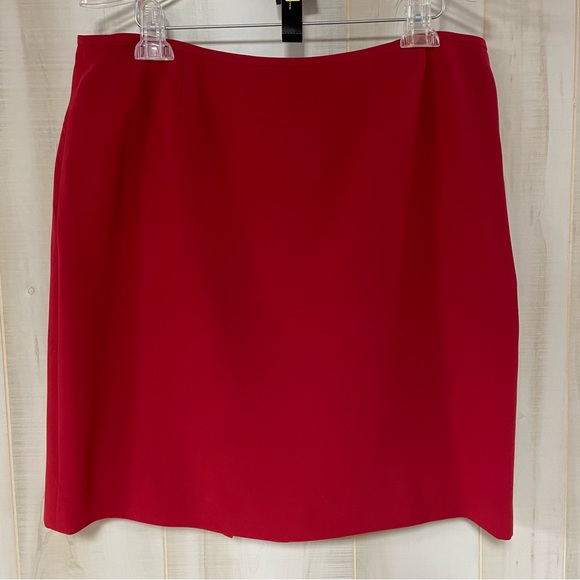 NWT Tahari Red Short Sleeve Blazer Jacket And Skirt Set Sz 16 Suit - Picture 7 of 8